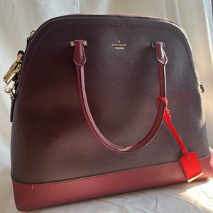 Cranberry & Merlot Kate Spade Cameron Street Mega Margot Satchel